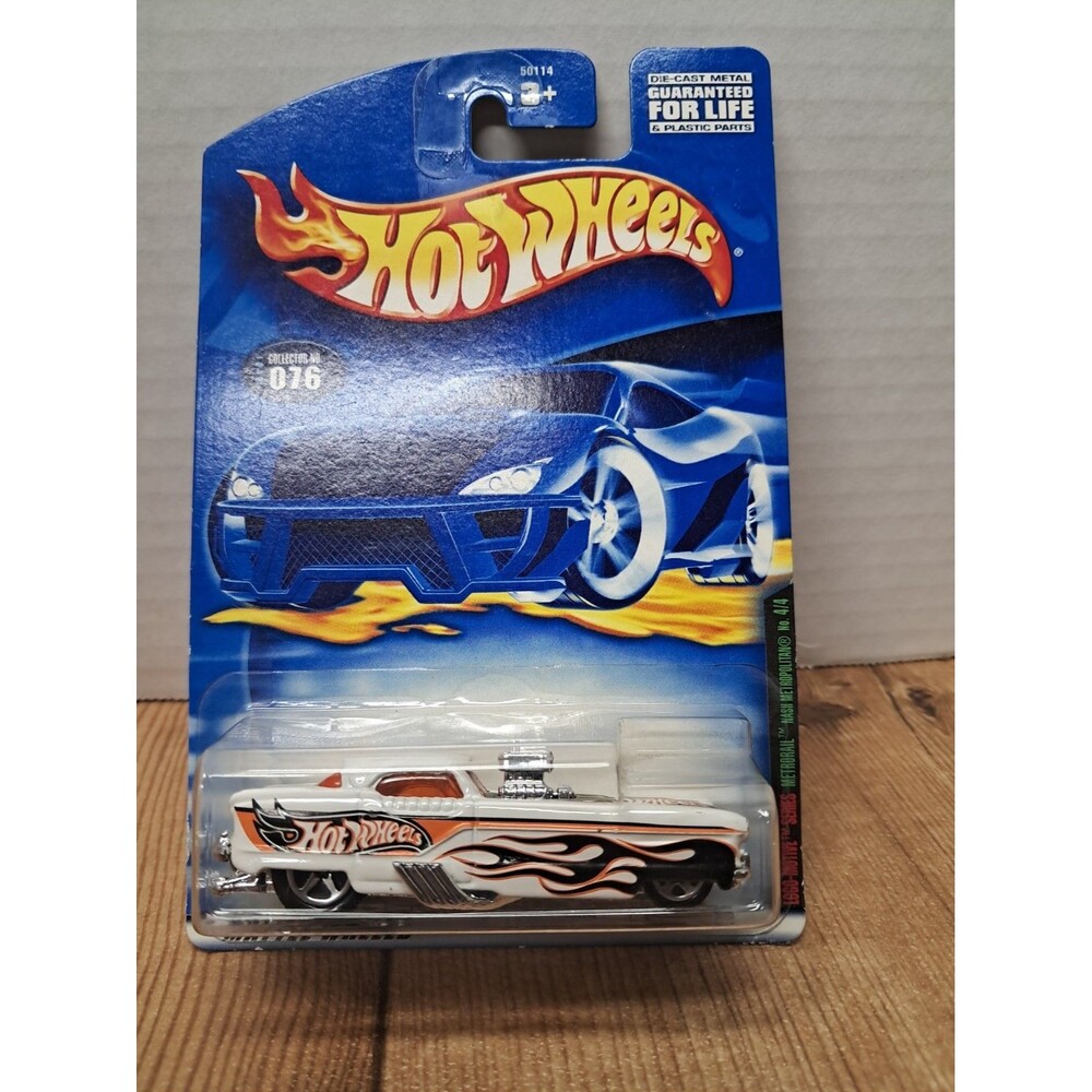 Hot Wheels Metrorail #076/'2001 Logo-Motive Series/Collector White Flames